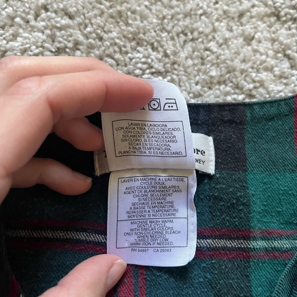 Vintage Disney Women’s Sleepwear Nightgown Tigger Eeyore Plaid Flannel One Size - Picture 5 of 10